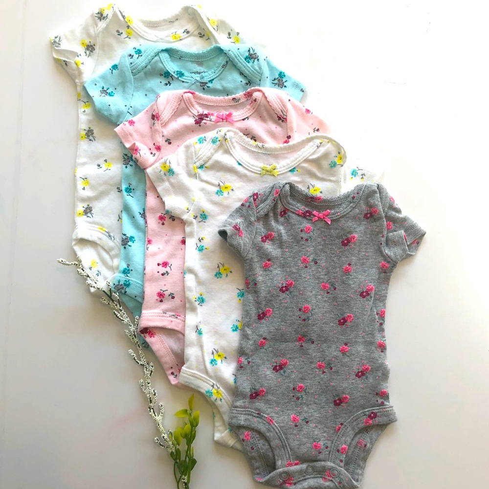 Newborn set of 5 onesies